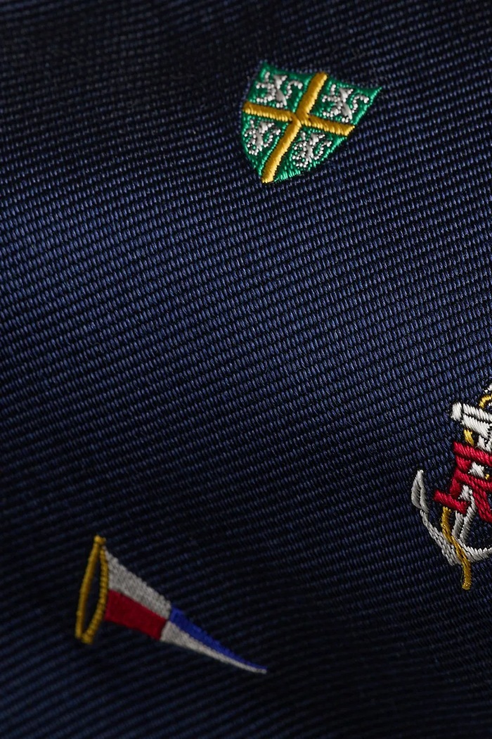 Akcesoria Polo Ralph Lauren krawat męski jedwabny 712B18787 granatowy