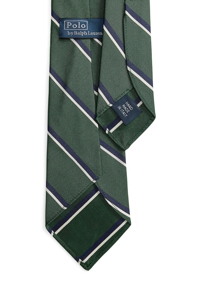 Polo Ralph Lauren krawat męski z jedwabiem 712B18797 zielony AW26