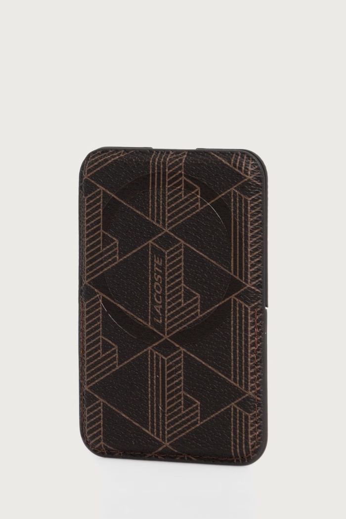 Lacoste Etui na karty LCWMCS6PBSW brązowy AW26