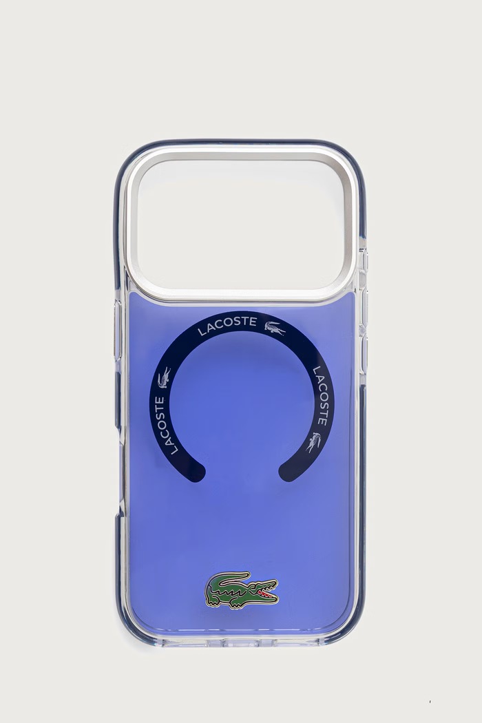 Lacoste Etui na telefon iPhone 17/18 Pro granatowy LCHMP17LUGCOV