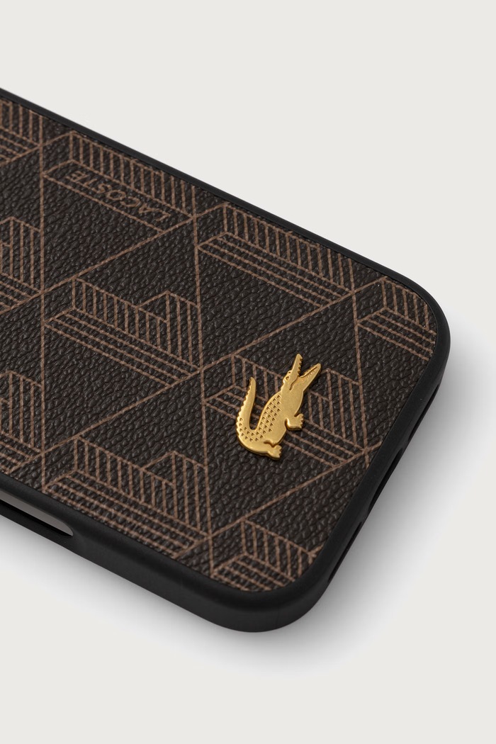 Lacoste Etui na telefon iPhone 17/18 Pro LCHMP17LPCBSMW brązowy AW26