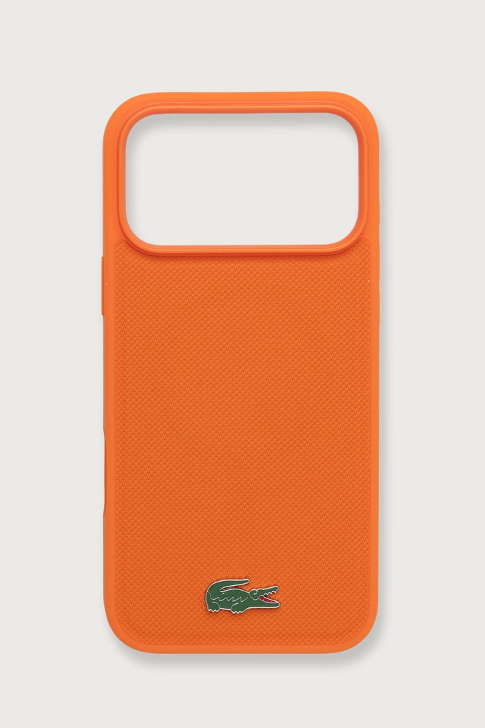 Lacoste Etui na telefon iPhone 17/18 Pro Max pomarańczowy LCHMP18XPLAO
