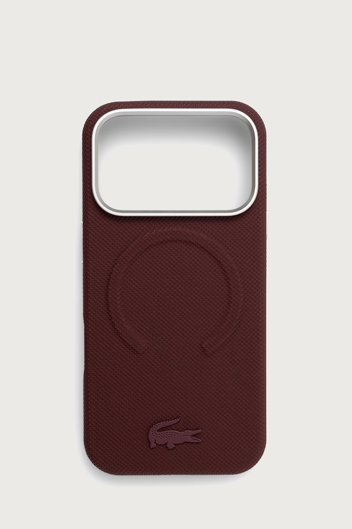 Lacoste Etui na telefon iPhone 17/18 Pro bordowy LCHMP18L6PSWPTODR