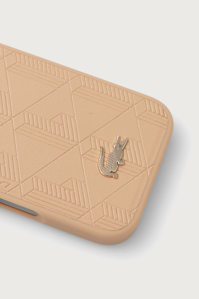 Lacoste Etui na telefon iPhone 17/18 Pro LCHMP17LPNOB beżowy AW26