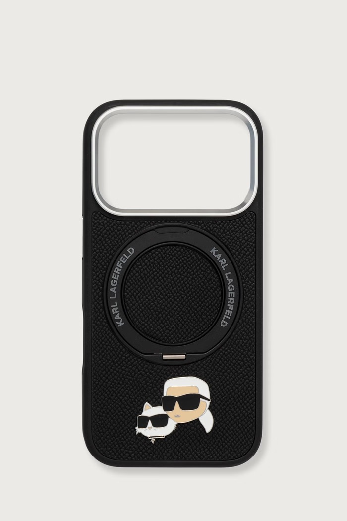Karl Lagerfeld Etui na telefon iPhone 17/18 Pro czarny KLHMP18LPSRSKCHK