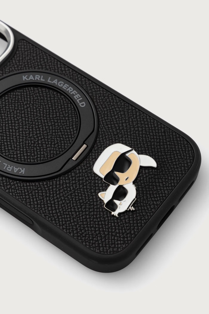 Karl Lagerfeld Etui na telefon iPhone 17/18 Pro KLHMP18LPSRSKCHK czarny AW26