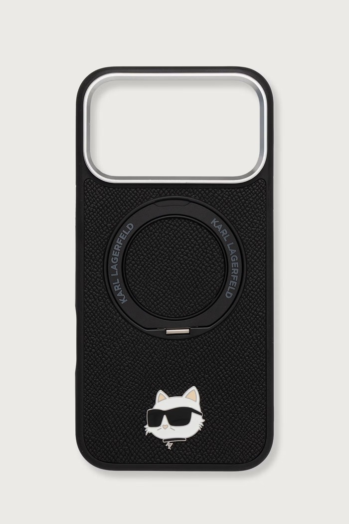 Karl Lagerfeld Etui na telefon iPhone 17/18 Pro Max czarny KLHMP18XPSRSCHHK