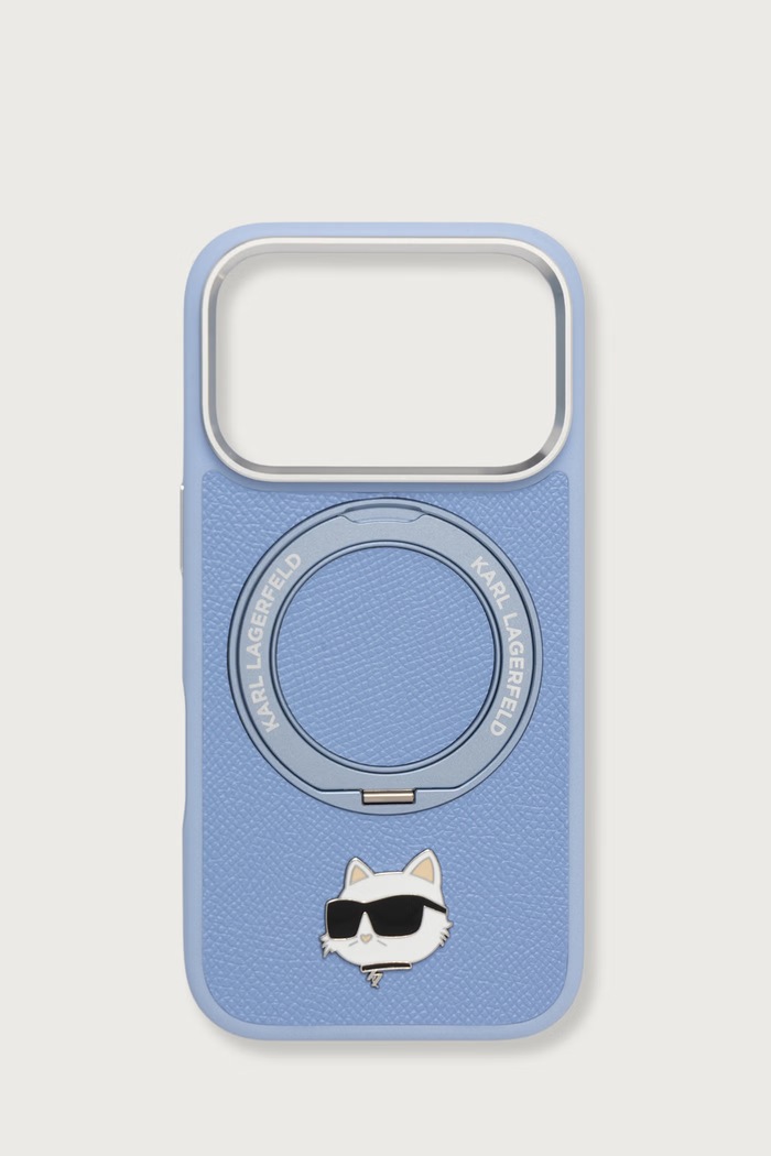 Karl Lagerfeld Etui na telefon iPhone 17/18 Pro niebieski KLHMP18LPSRSCHHB