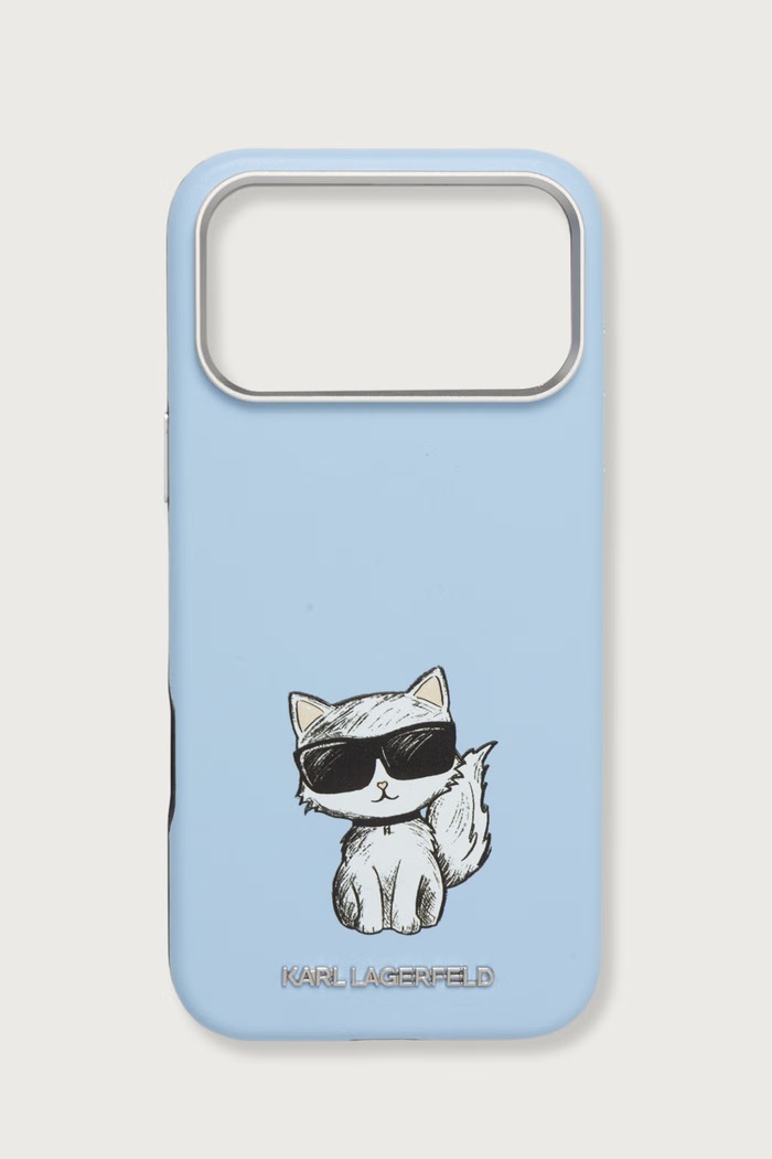 Karl Lagerfeld Etui na telefon iPhone 17/18 Pro Max niebieski KLHMP18X6PWCIKDB