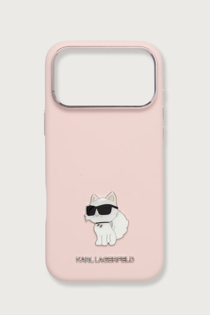 Karl Lagerfeld Etui na telefon iPhone 17/18 Pro Max różowy KLHCP18XSMHCNPP