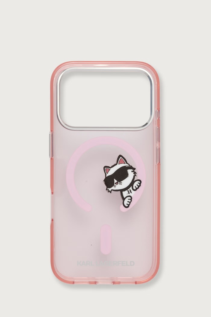 Karl Lagerfeld Etui na telefon iPhone 17/18 Pro różowy KLHMP17L6HCPSCP