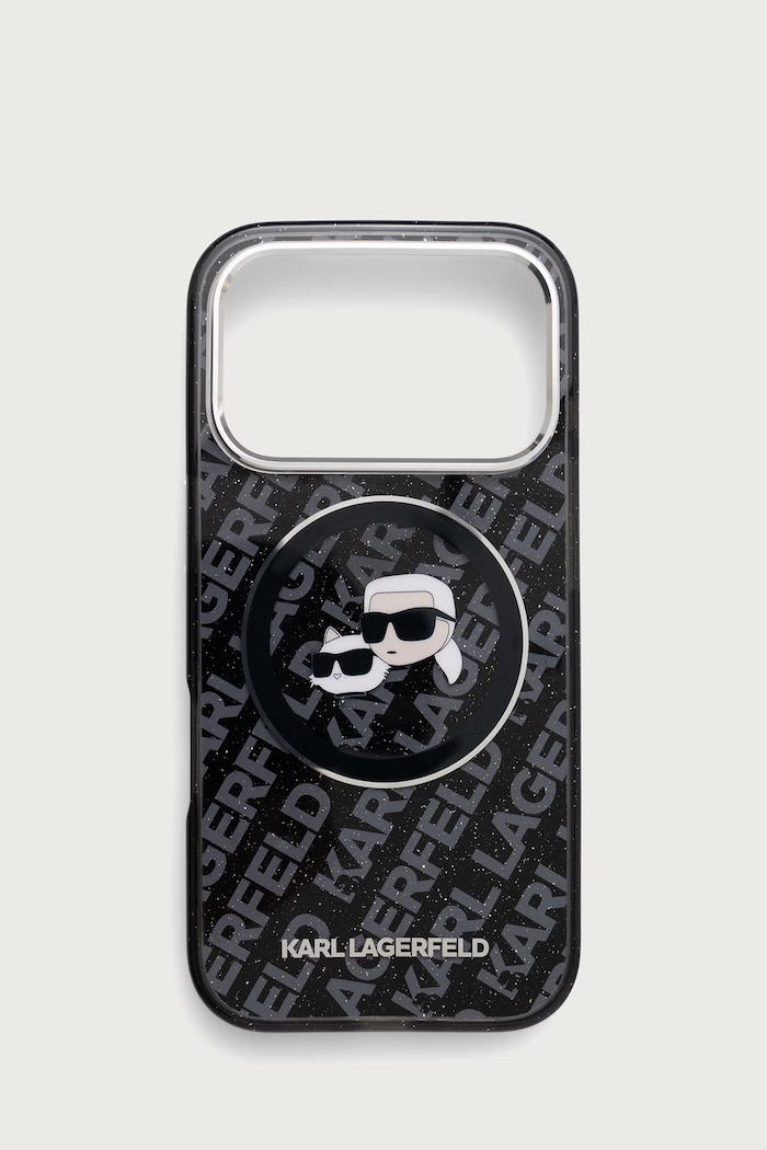 Karl Lagerfeld Etui na telefon iPhone 17/18 Pro czarny KLHMP17LHMKBKCHOK