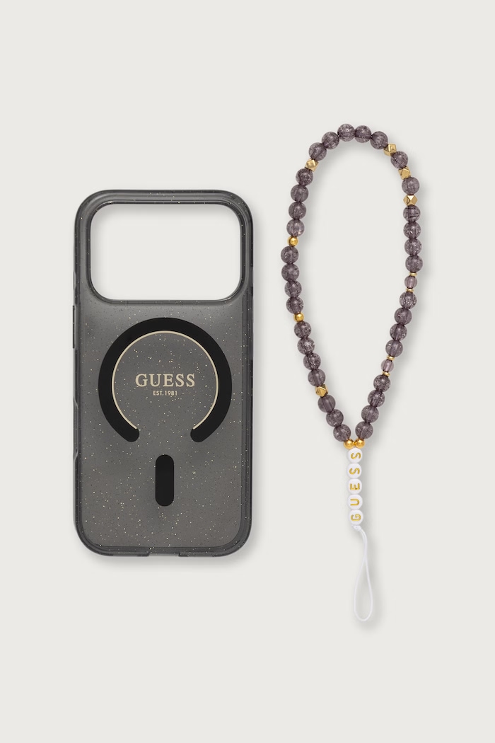 Guess Etui na telefon iPhone 17/18 Pro czarny GUHMP18LHGCRELSK