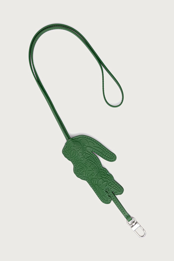 Lacoste Smycz na klucze zielony NU5481RL