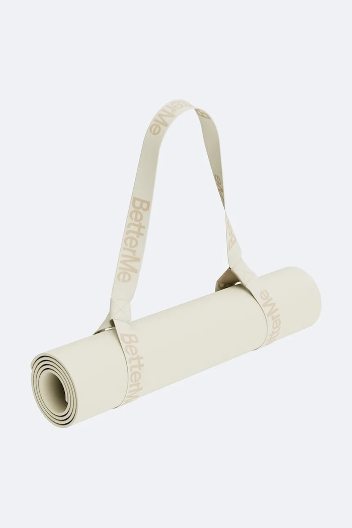 BetterMe Podložka na jógu Mat & Strap SET00014 béžová AW26