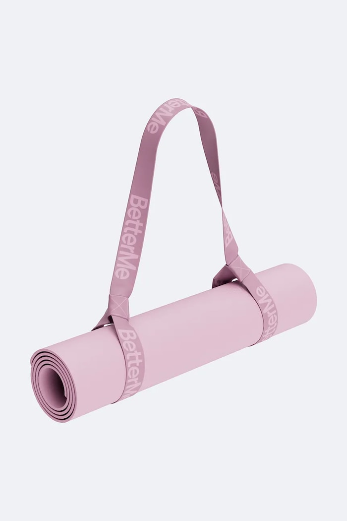 BetterMe Podložka na jógu Mat & Strap SET00014 růžová AW26