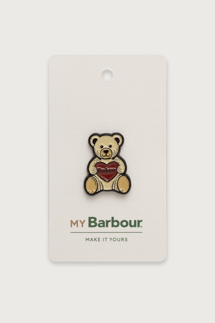 Barbour Przypinka metalowa beżowy UMB0112