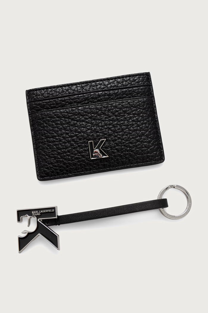 Karl Lagerfeld Jeans Set cu husă cu imitație de piele negru B4W32043