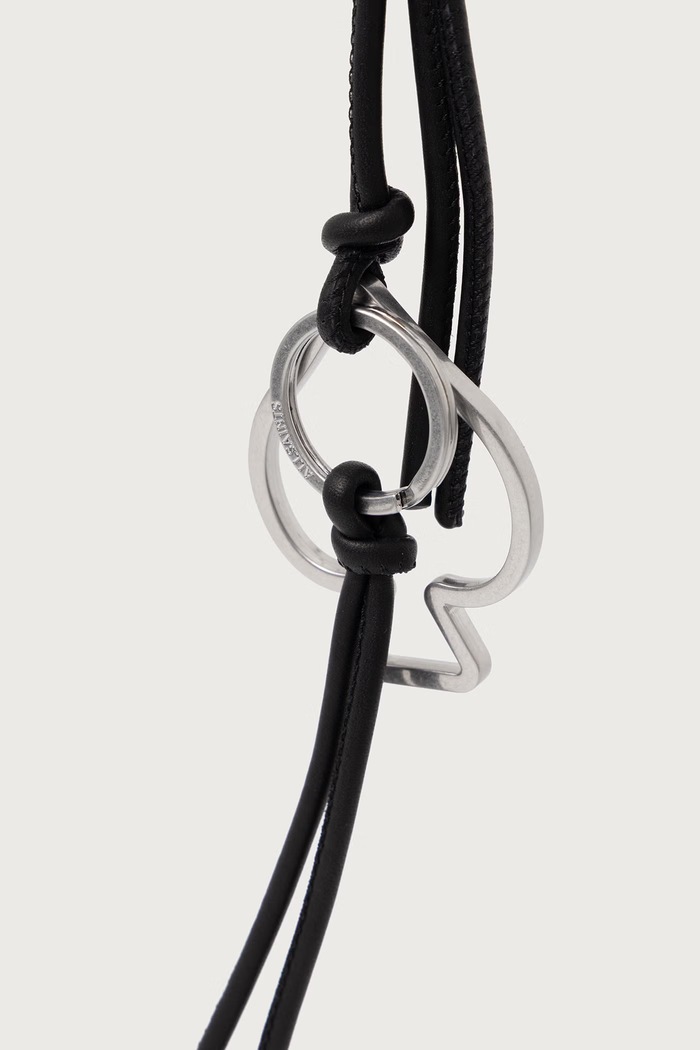 Akcesoria AllSaints Brelok skórzany SPADE W184XF czarny