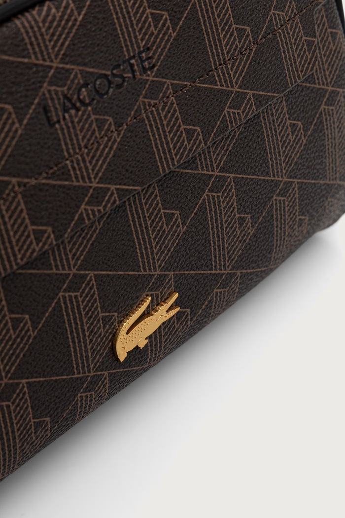 Akcesoria Lacoste kosmetyczka z imitacji skóry NU5418BG brązowy
