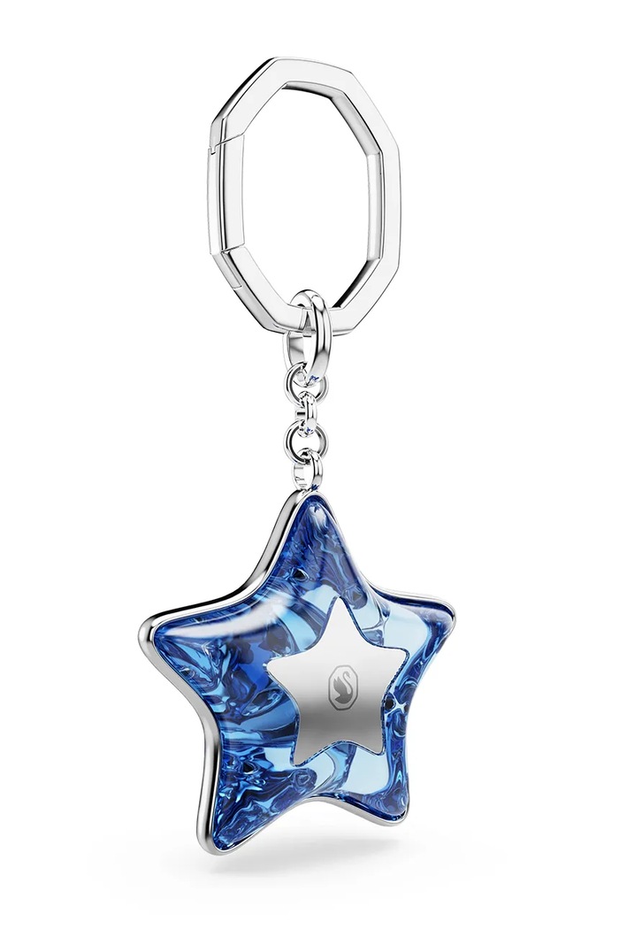 Swarovski Klíčenka z nerezové oceli SUBLIMA 5763030 modrá AW26