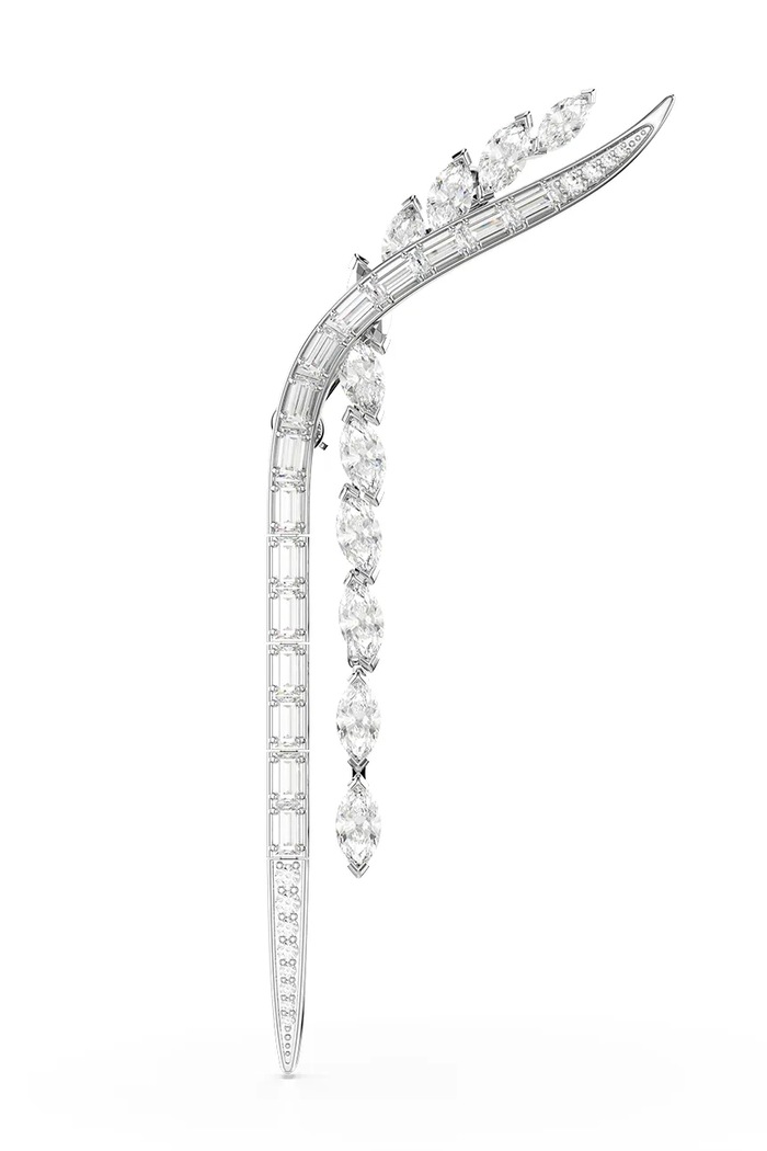 Swarovski καρφίτσα ζιργκόν MESMERA ασημί 5761004