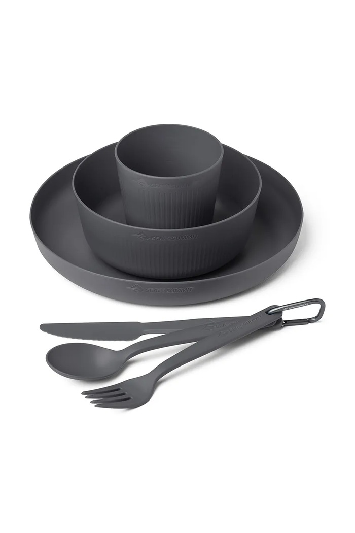 Sea to Summit zestaw naczyń turystycznych Camp Dinnerware szary STS054304