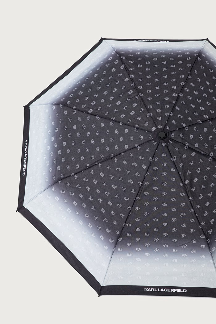 Karl Lagerfeld Parasol automatyczny K/AUTOGRAPH czarny B3W50006
