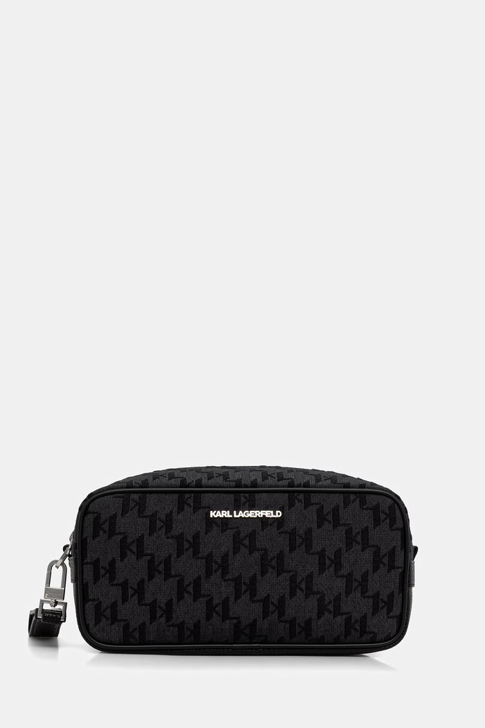 Karl Lagerfeld kozmetická taška K/MONOGRAM čierna B3M32069