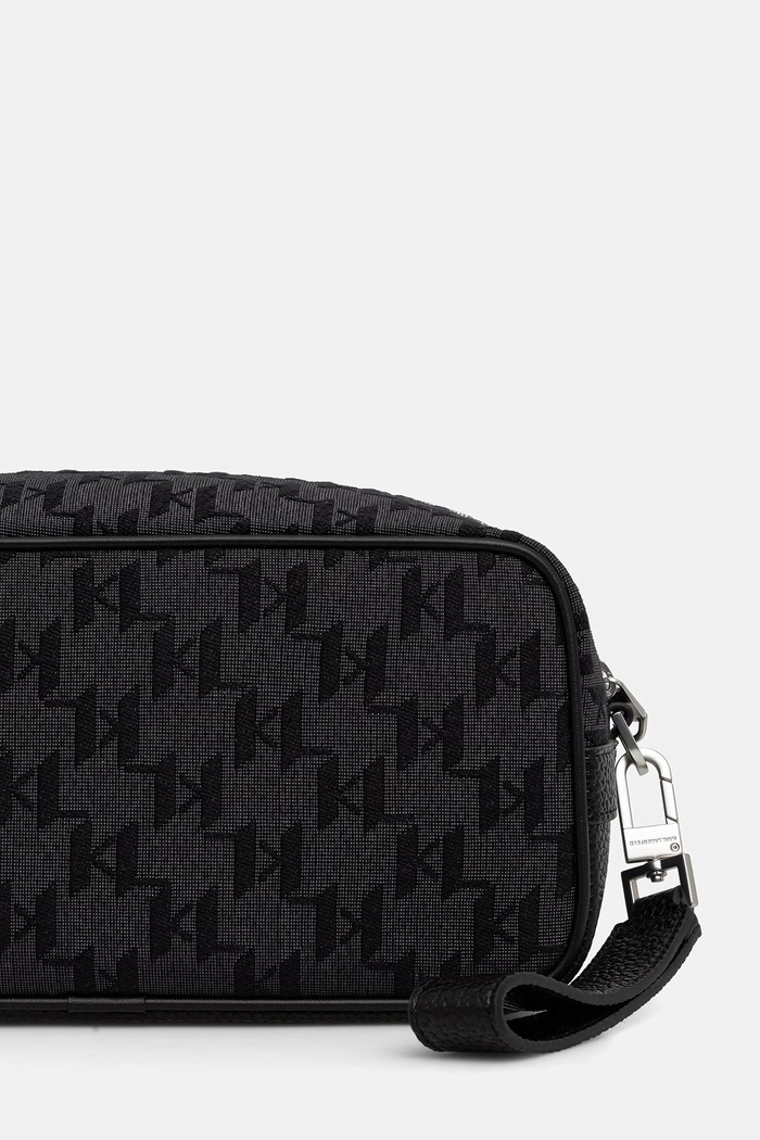 Doplnky Karl Lagerfeld kozmetická taška K/MONOGRAM B3M32069 čierna