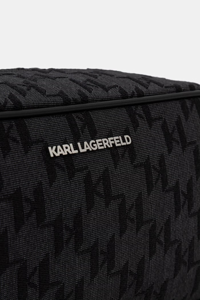 Karl Lagerfeld kozmetická taška K/MONOGRAM čierna B3M32069