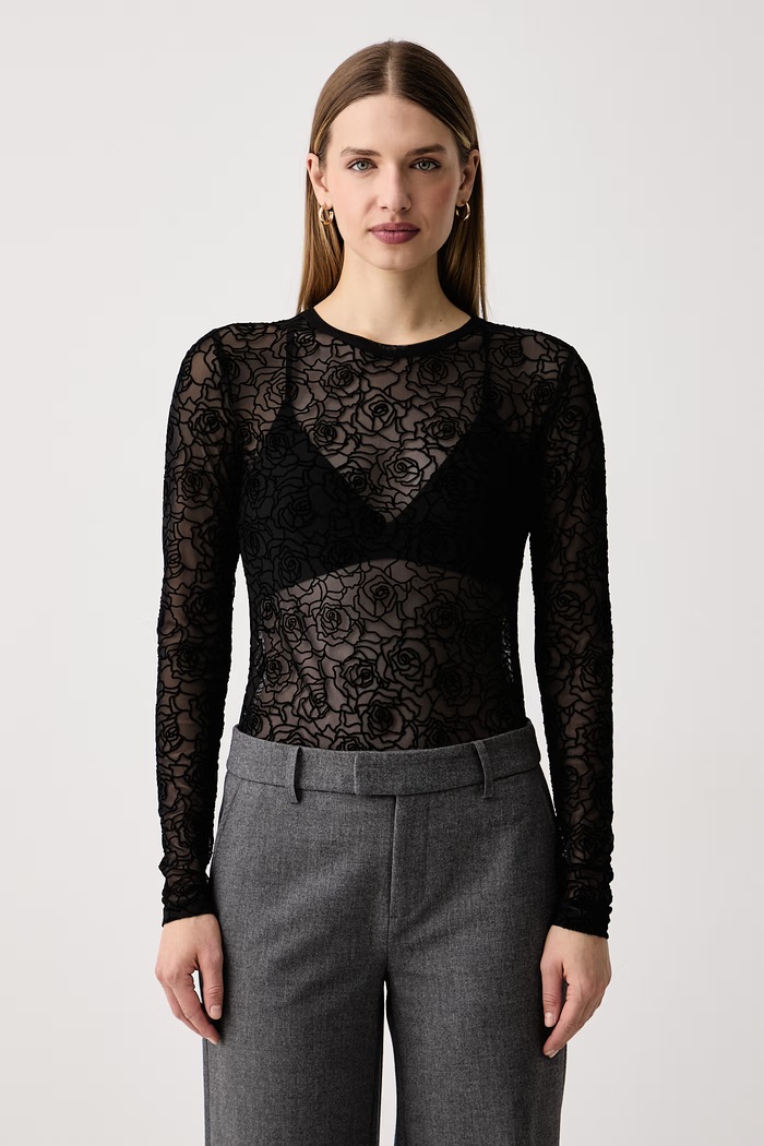 Mos Mosh Bluzka damska Rose czarny 184290