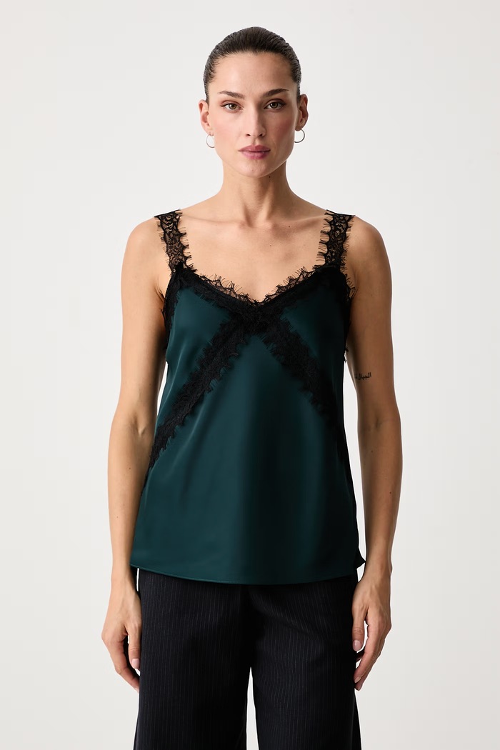 Lola Casademunt Top damski turkusowy LF2615025