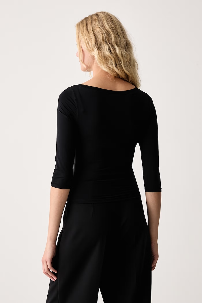 Îmbrăcăminte Le Privé Longsleeve pentru femei SOFTSKIN FEMME TOP LP00860 negru