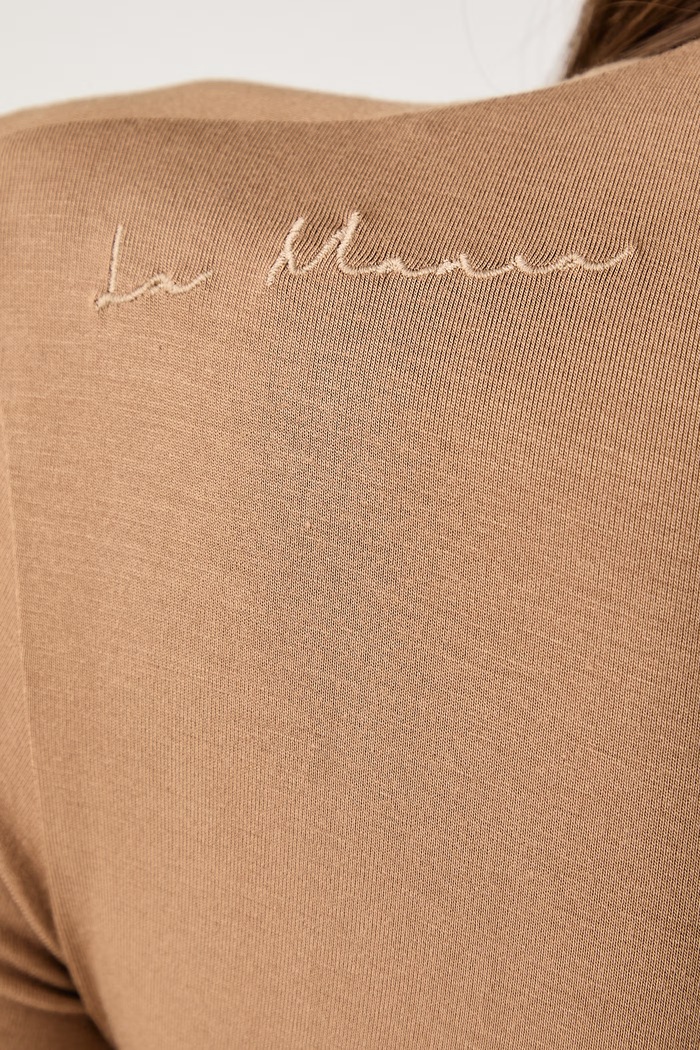 Longsleeve damski SANNE La Mania brązowy SANNE