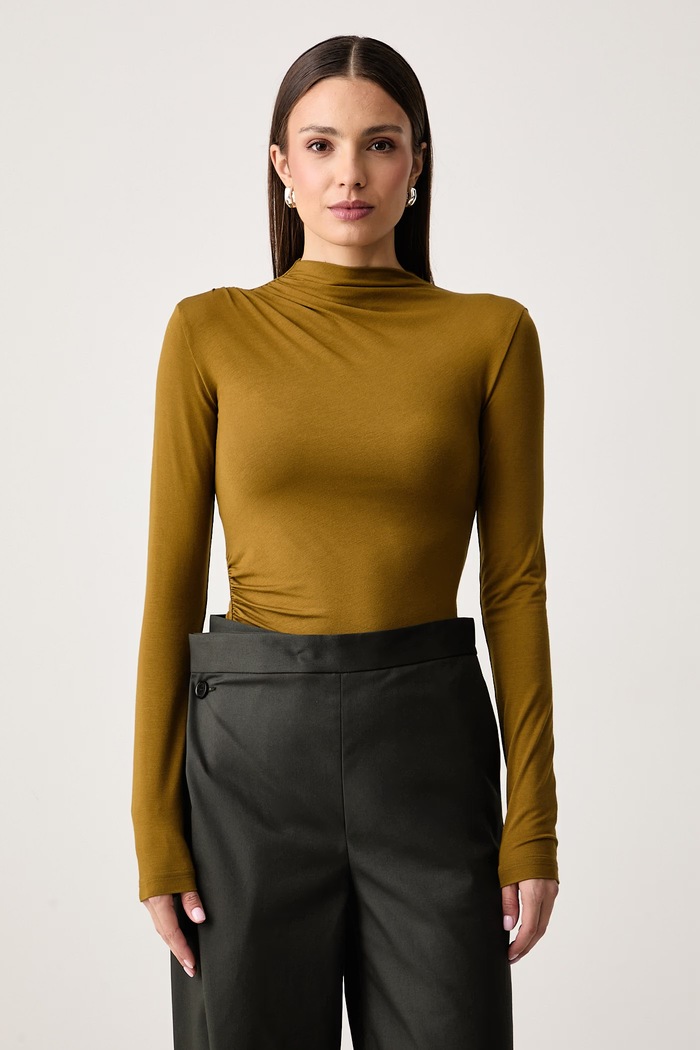 La Mania Longsleeve damski SANNE zielony SANNE