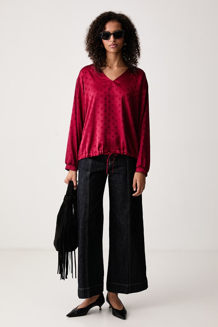 Joseph Ribkoff Bluzka damska 264101 czerwony AW26