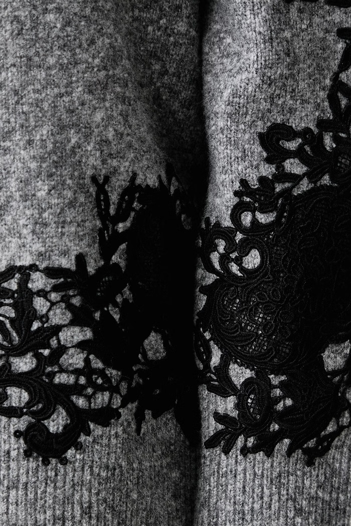 Sweter damski z dodatkiem wełny Joseph Ribkoff szary 264935