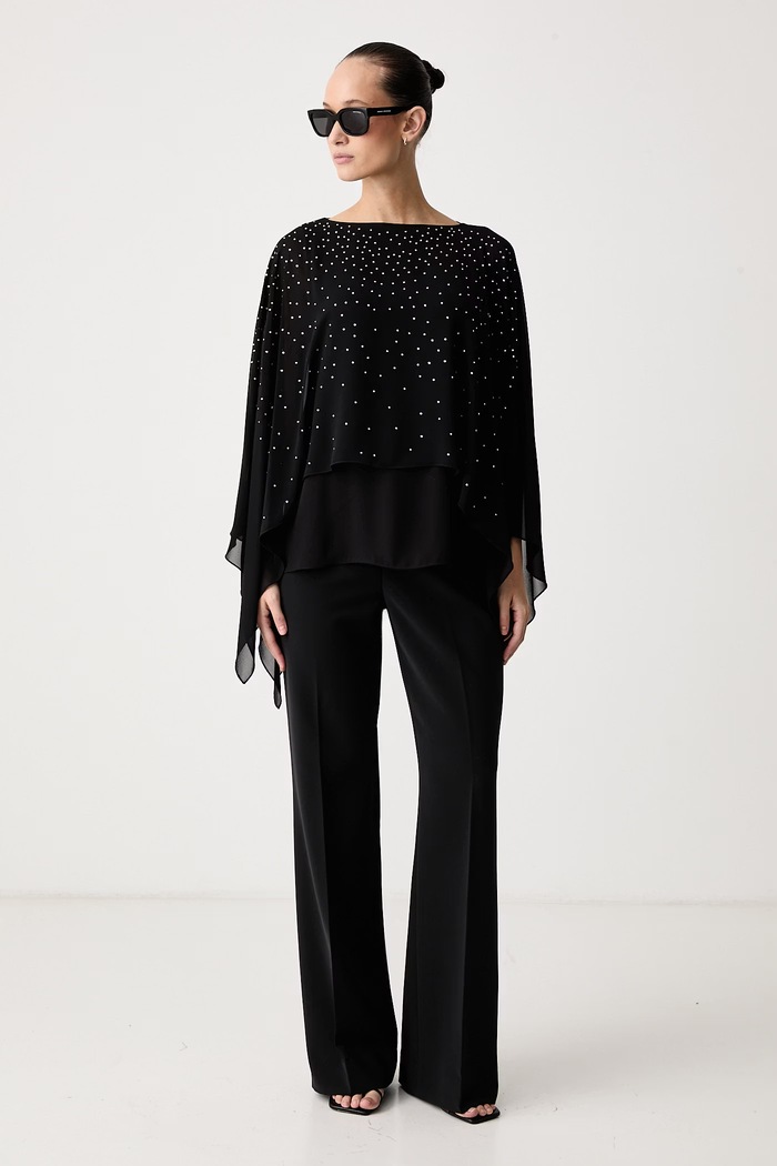 Joseph Ribkoff Bluzka damska 264177 czarny AW26