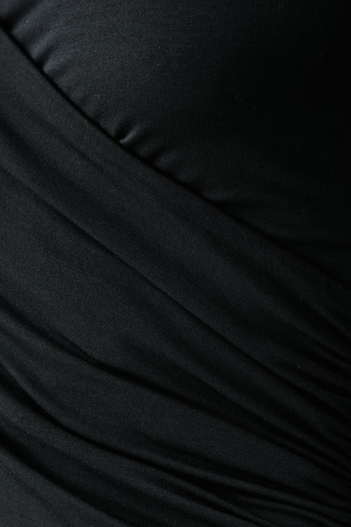 Longsleeve damski z modalem MARIETTE TOP NOIR Le Privé czarny LP00821