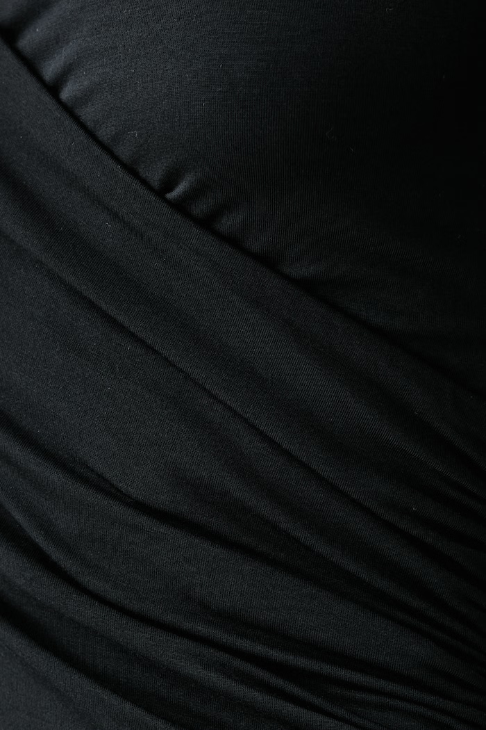 Longsleeve damski z modalem MARIETTE TOP NOIR Le Privé czarny LP00821
