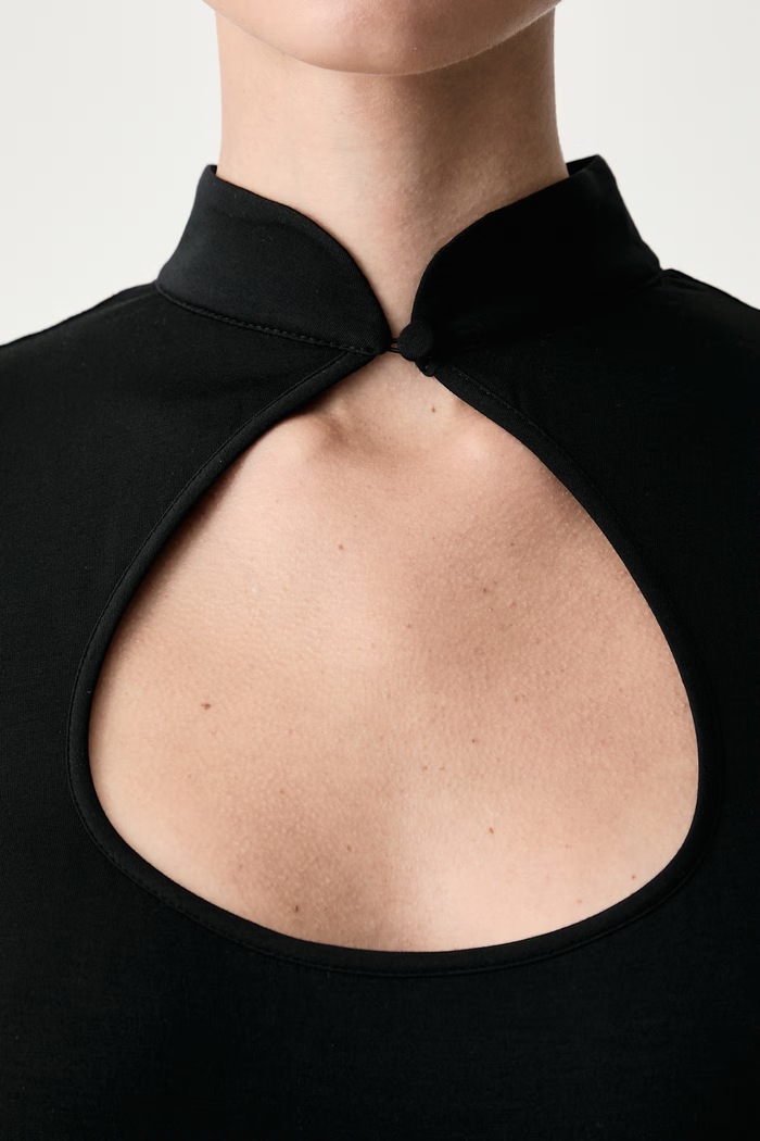 Bluzka damska z modalem CORALIE TOP NOIR Le Privé czarny LP00823