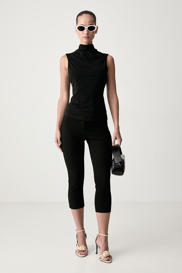 Le Privé Top damski z wiskozą ALIZE TOP NOIR LP00817 czarny AW26
