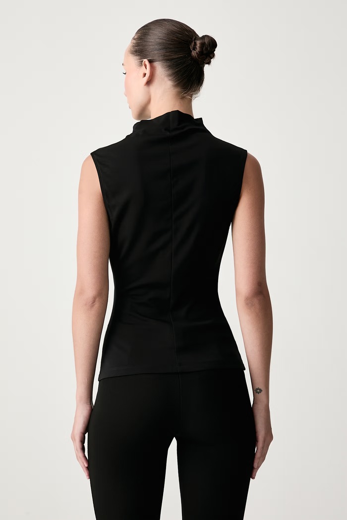 Odzież Le Privé Top damski z wiskozą ALIZE TOP NOIR LP00817 czarny