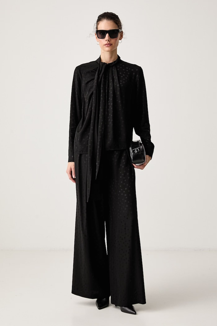 Isabelle Blanche Camicetta da donna in viscosa IS26FW.C024.T015 nero AW26