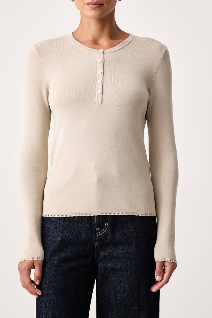 Sweter damski z wiskozą Mos Mosh 181870 beżowy