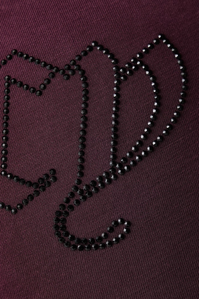 Top ženski z viskozo WESLEY TIE BACK TOP Juicy Couture bordo JCWCT226331