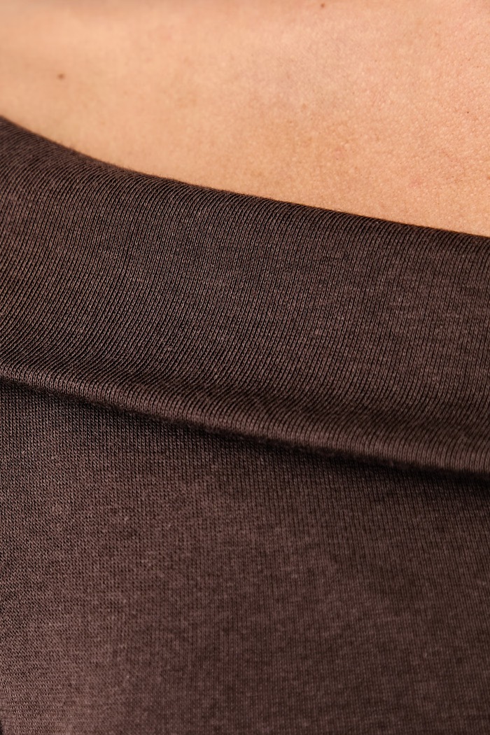 Levi's Majica z dolgimi rokavi ženska z modalom CLARA RIB OFF SHOULDER LS 008ST