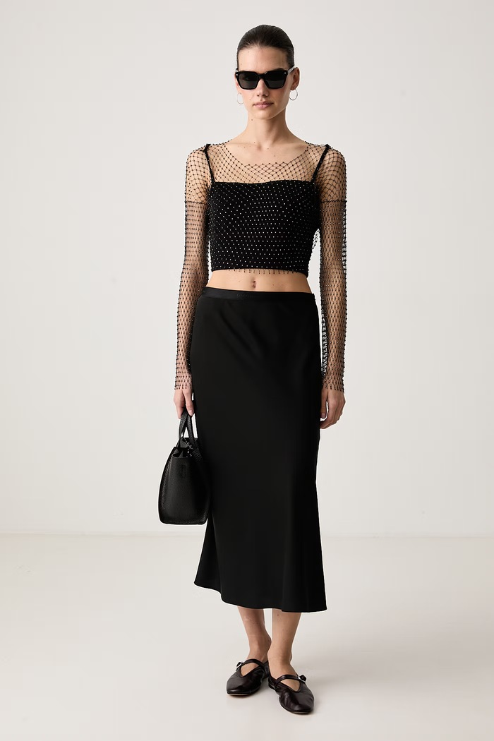 Karl Lagerfeld Jeans Bluza ženska B4W17016 črna AW26