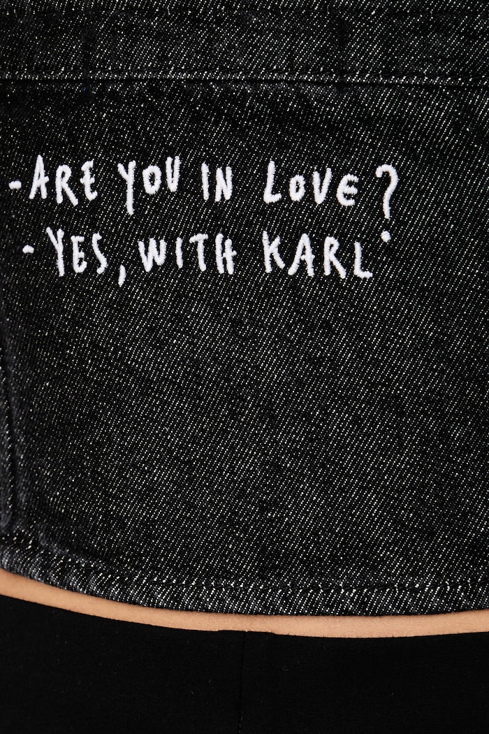 Karl Lagerfeld Jeans Top damski jeansowy x Pietro Terzini B4W11030